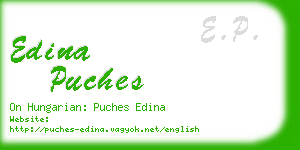 edina puches business card